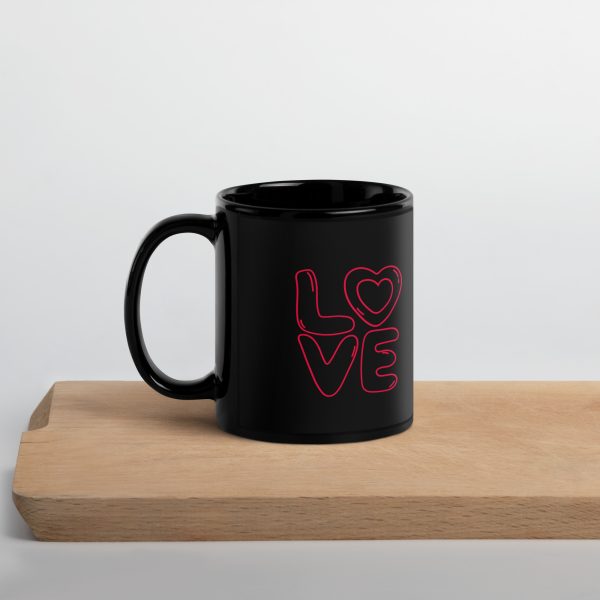 Taza de Amor - Love con fondo negro - Imagen 4