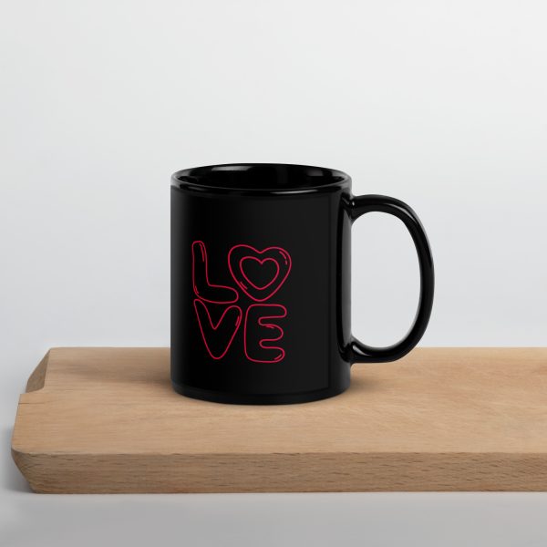 Taza de Amor - Love con fondo negro