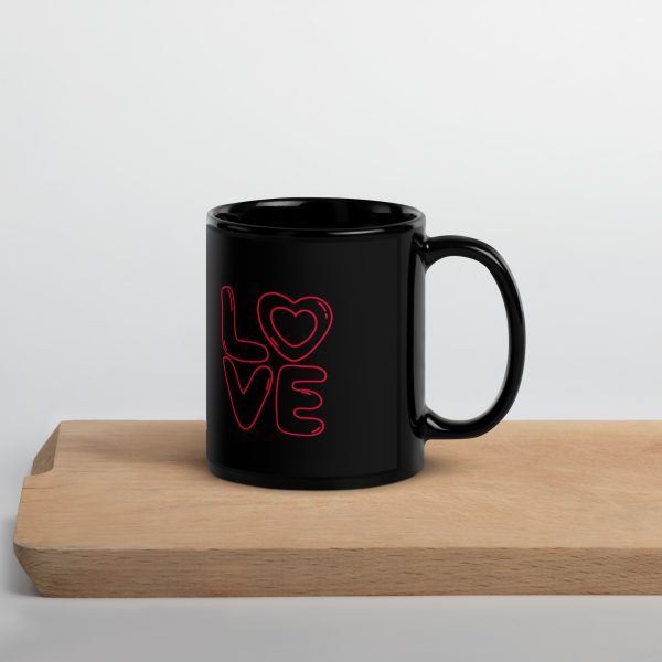 Taza de Amor - Love con fondo negro - Imagen 2