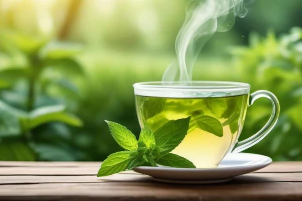 te verde con menta